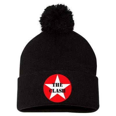 The C.L.A.S.H Circle Star Pom Pom 12in Knit Beanie