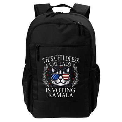 This Childless Cat Lady Is Voting Kamala V Neck Backpack