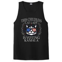 This Childless Cat Lady Is Voting Kamala V Neck PosiCharge Competitor Tank