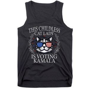 This Childless Cat Lady Is Voting Kamala V Neck Tank Top