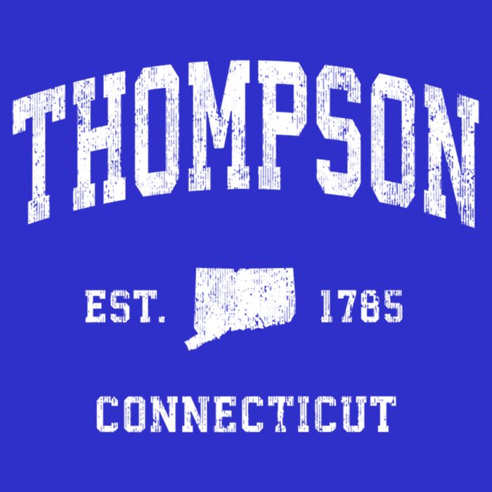 Thompson Connecticut Ct Vintage Athletic Black Sports Design Great Gift Baby Bodysuit