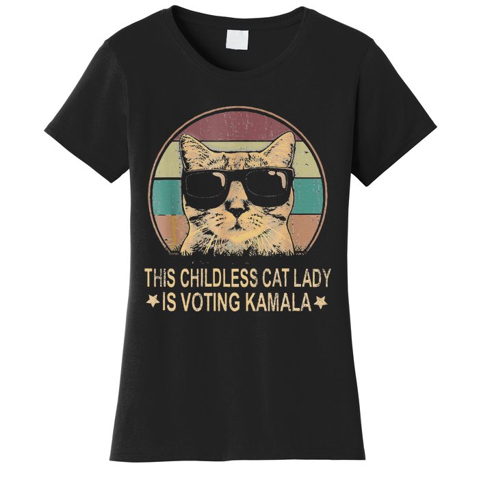 This Childless Cat Lady Is Voting Kamala Gift Women's T-Shirt