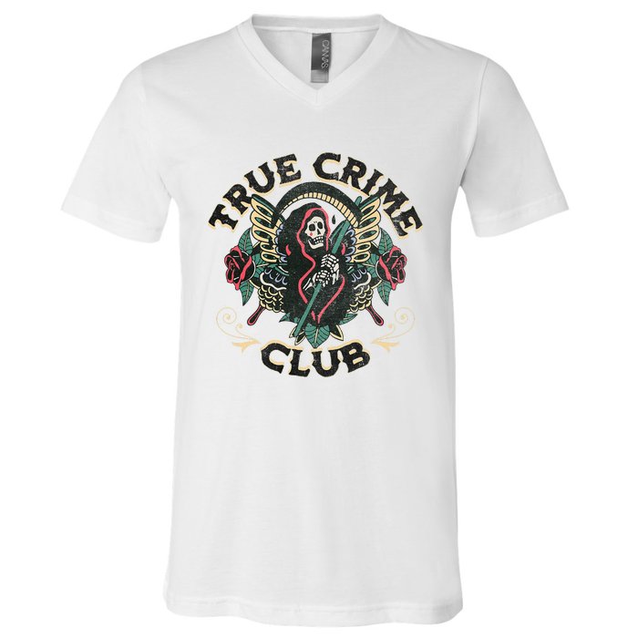 True Crime Club V-Neck T-Shirt