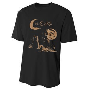 The C.U.R.E Cat Moon Lover Performance Sprint T-Shirt