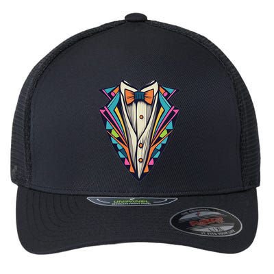 Tuxedo Costume Cute Colorful Tux. Flexfit Unipanel Trucker Cap