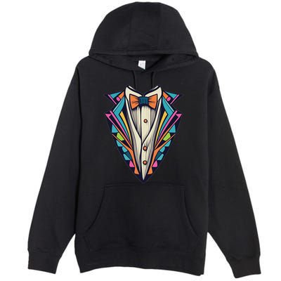 Tuxedo Costume Cute Colorful Tux. Premium Pullover Hoodie