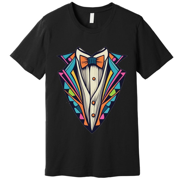 Tuxedo Costume Cute Colorful Tux. Premium T-Shirt