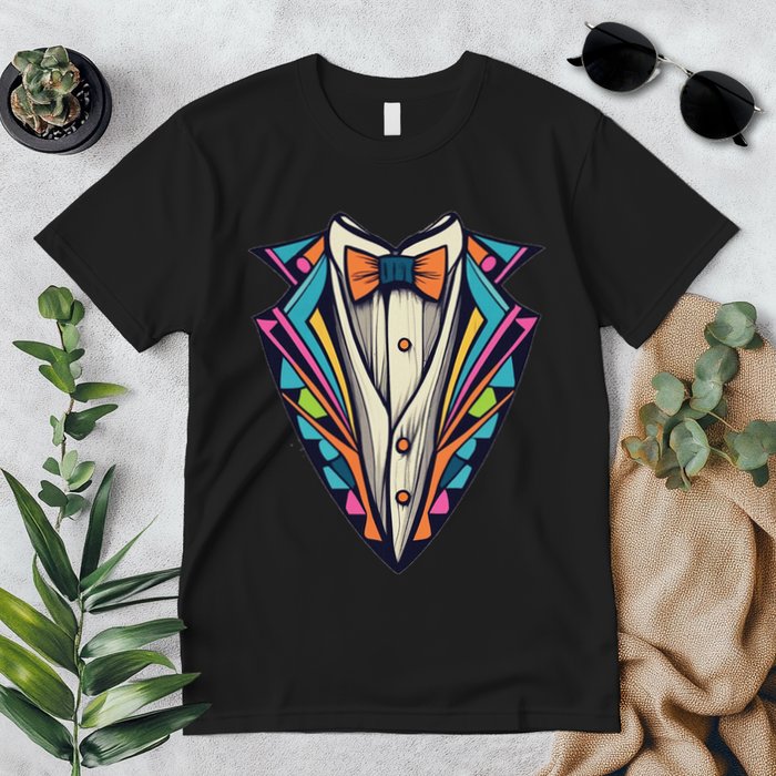 Tuxedo Costume Cute Colorful Tux. Premium T-Shirt