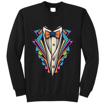 Tuxedo Costume Cute Colorful Tux. Tall Sweatshirt
