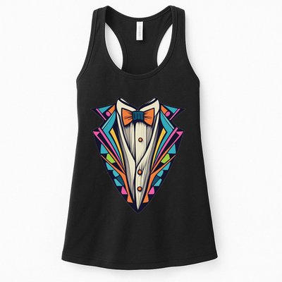 Tuxedo Costume Cute Colorful Tux. Womens Tank Top