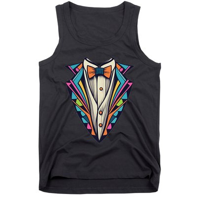 Tuxedo Costume Cute Colorful Tux. Tank Top