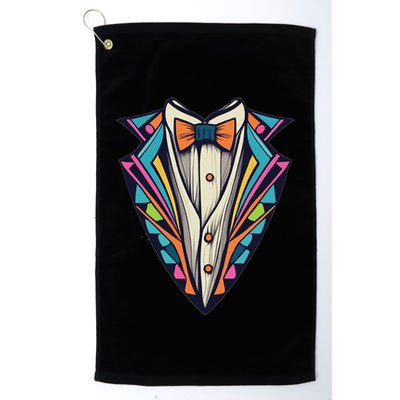 Tuxedo Costume Cute Colorful Tux. Golf Towel