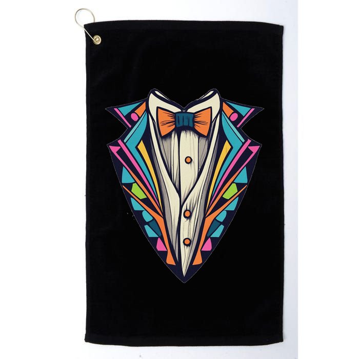 Tuxedo Costume Cute Colorful Tux. Golf Towel