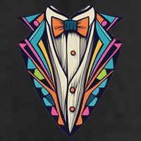 Tuxedo Costume Cute Colorful Tux. Golf Towel