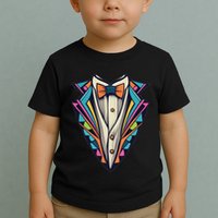 Tuxedo Costume Cute Colorful Tux. Toddler T-Shirt