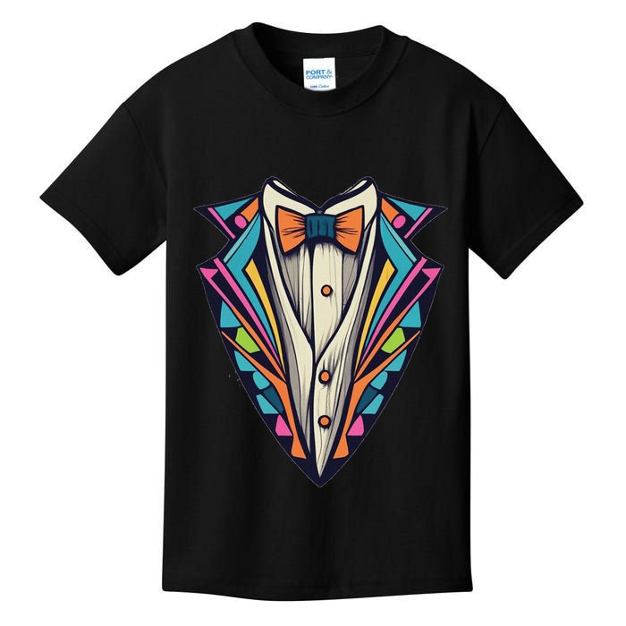 Tuxedo Costume Cute Colorful Tux. Kids T-Shirt