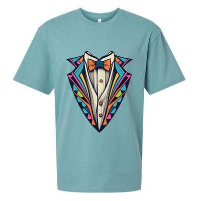 Tuxedo Costume Cute Colorful Tux. Sueded Cloud Jersey T-Shirt