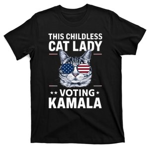 This Childless Cat Lady Is Voting Kamala Harris 2024 T-Shirt