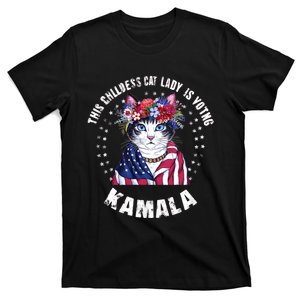 This Childless Cat Lady Ladies Is Voting Kamala 2024 T-Shirt