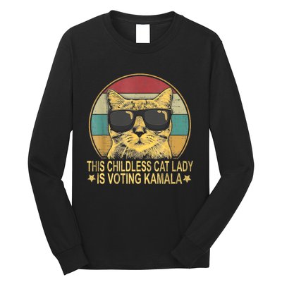 This Childless Cat Lady Is Voting Kamala Long Sleeve Shirt