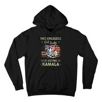 This Childless Cat Lady Is Voting Kamalaharris 2024 Gift Hoodie