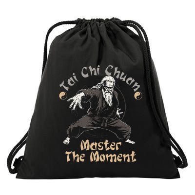Tai Chi Chuan Master The Moment Taijiquan Tai Chi Chuan Drawstring Bag