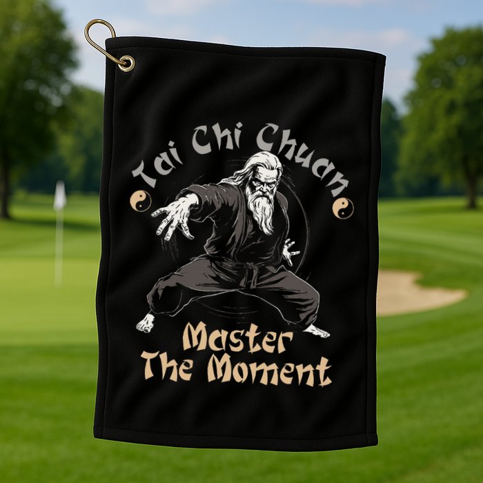Tai Chi Chuan Master The Moment Taijiquan Tai Chi Chuan Golf Towel