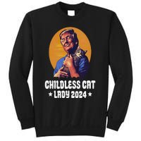 Trump Childless Cat Lady 2024 Election Usa Funny Sweatshirt