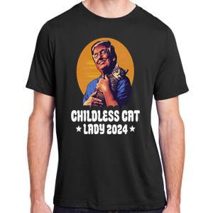 Trump Childless Cat Lady 2024 Election Usa Funny Adult ChromaSoft Performance T-Shirt