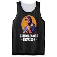 Trump Childless Cat Lady 2024 Election Usa Funny Mesh Reversible Basketball Jersey Tank