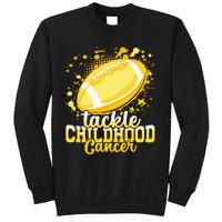 Tackle Childhood Cancer Football Childhood Cancer Awareness Sweatshirt