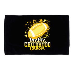 Tackle Childhood Cancer Football Childhood Cancer Awareness Microfiber Hand Towel