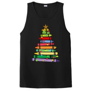 Teacher Christmas Crayon Tree Light Gifts Student PosiCharge Competitor Tank