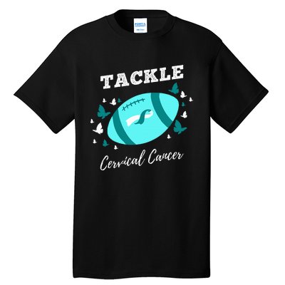 Tackle Cervical Cancer for Cervical Cancer Awareness Tall T-Shirt