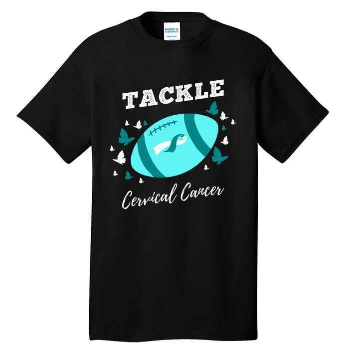 Tackle Cervical Cancer for Cervical Cancer Awareness Tall T-Shirt