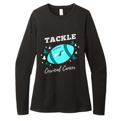 Tackle Cervical Cancer for Cervical Cancer Awareness Womens CVC Long Sleeve Shirt