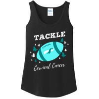 Tackle Cervical Cancer for Cervical Cancer Awareness Ladies Essential Tank