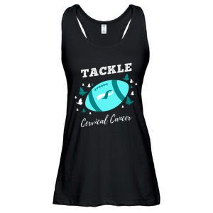 Tackle Cervical Cancer for Cervical Cancer Awareness Ladies Essential Flowy Tank