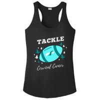 Tackle Cervical Cancer for Cervical Cancer Awareness Ladies PosiCharge Competitor Racerback Tank