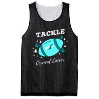 Tackle Cervical Cancer for Cervical Cancer Awareness Mesh Reversible Basketball Jersey Tank