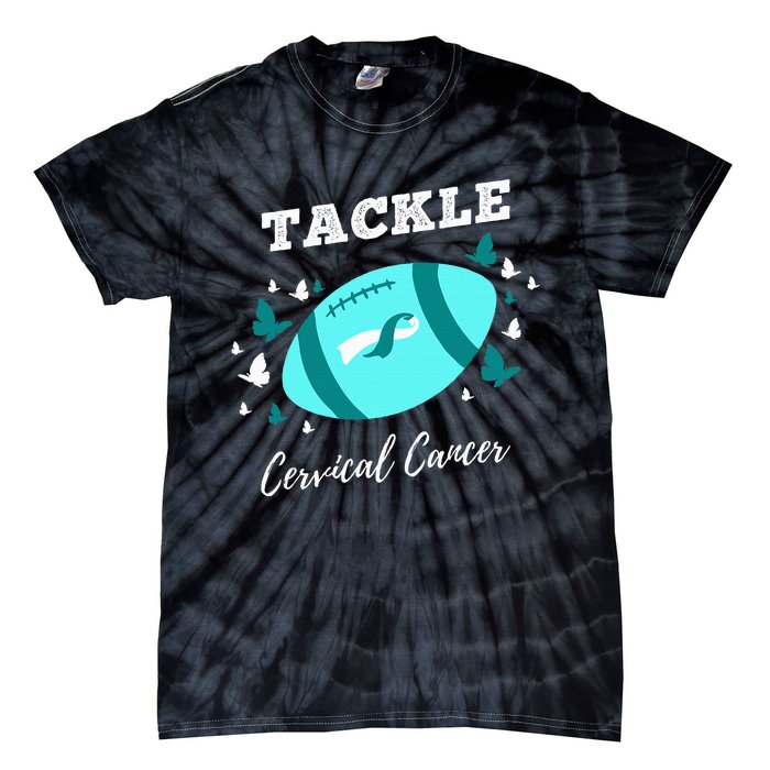 Tackle Cervical Cancer for Cervical Cancer Awareness Tie-Dye T-Shirt