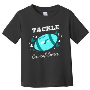 Tackle Cervical Cancer for Cervical Cancer Awareness Toddler T-Shirt