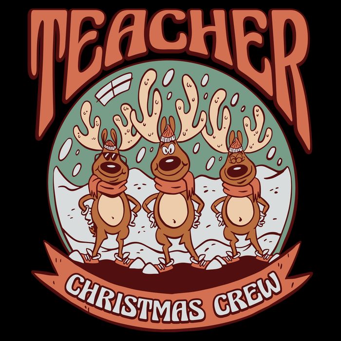Teacher Christmas Crew Holiday 16 in Basic Backpack