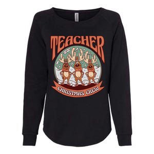 Teacher Christmas Crew Holiday Womens California Wash Sweatshirt