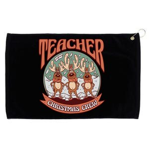 Teacher Christmas Crew Holiday Grommeted Golf Towel