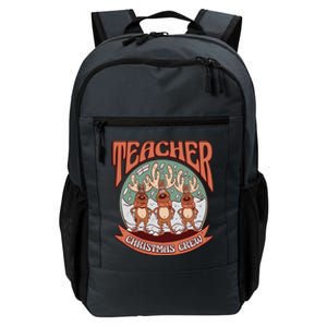 Teacher Christmas Crew Holiday Daily Commute Backpack