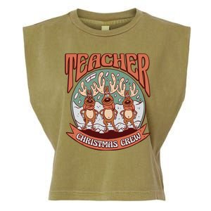 Teacher Christmas Crew Holiday Garment-Dyed Women's Muscle Tee