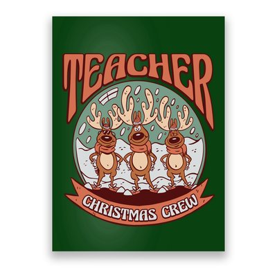 Teacher Christmas Crew Holiday Poster