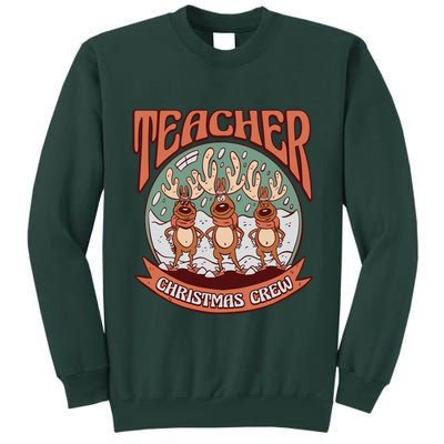 Teacher Christmas Crew Holiday Tall Sweatshirt