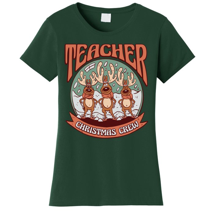 Teacher Christmas Crew Holiday Women's T-Shirt